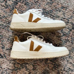 Veja Women's V-10 Sneakers - White/Camel